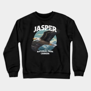 Jasper National Park Bold Eagle Vintage Look Crewneck Sweatshirt